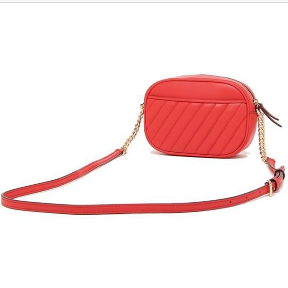 MICHAEL KORS ROSE SM OVAL CAMERA XBODY DR SANGRIA - Picture 8 of 16